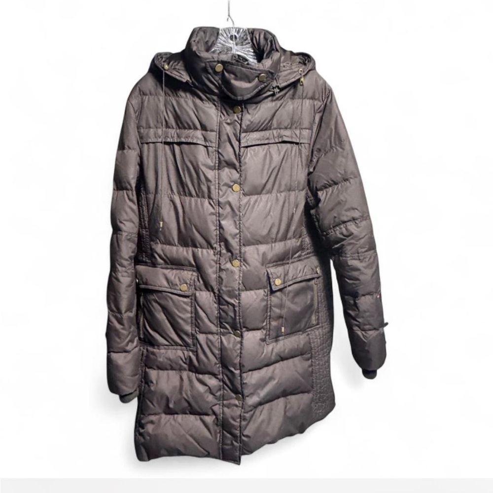 Tommy Hilfiger Dark Brown Puffer Jacket Large